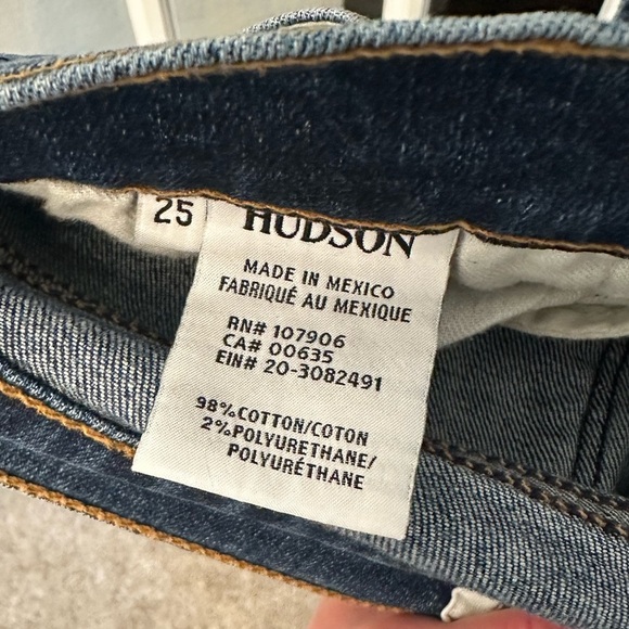 Hudson Jeans Ciara Super Skinny Exposed Button Low Rise Size 25 NWT $198 MSRP - Picture 7 of 14
